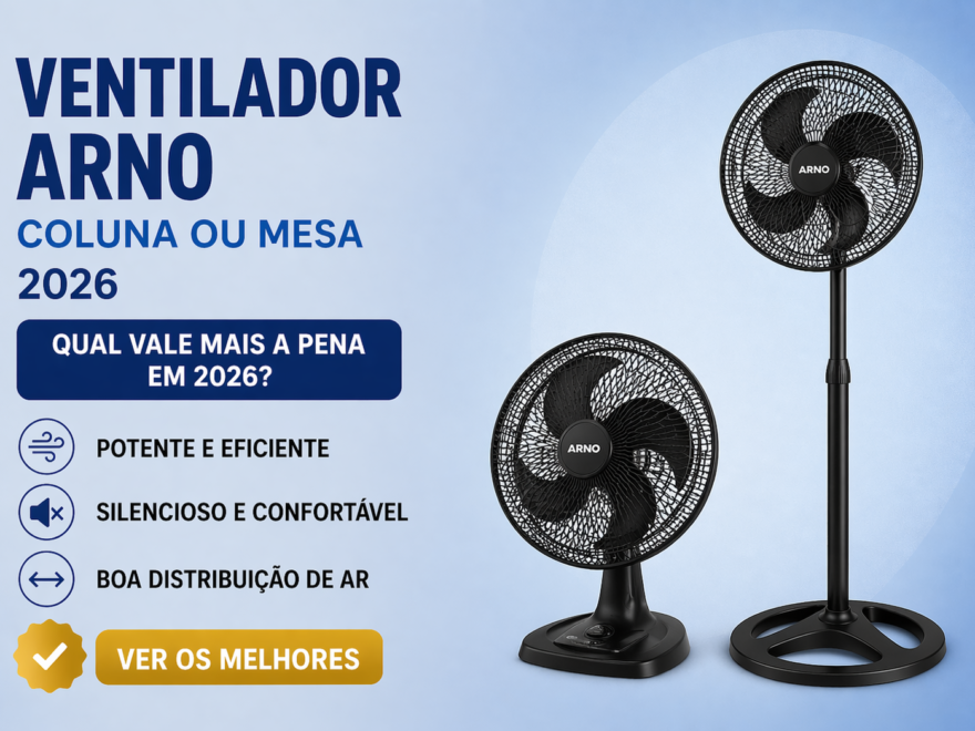 ventilador arno coluna ou mesa